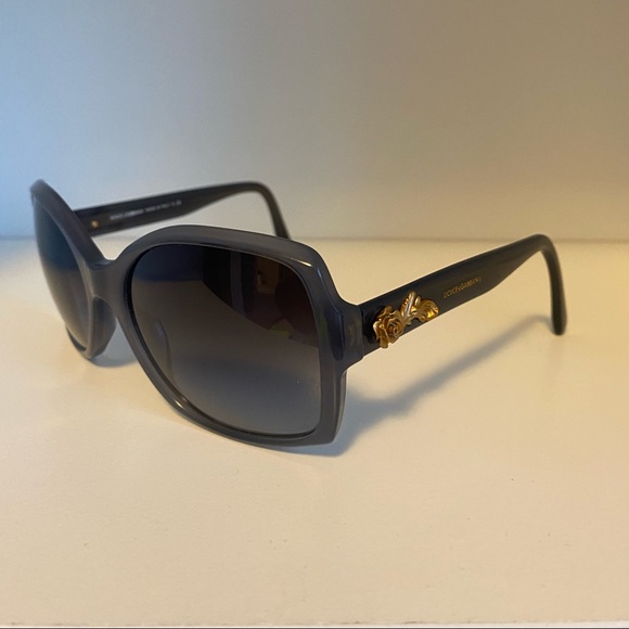 Dolce and Gabbana Gold Flower Sunglasses - Picture 2 of 10